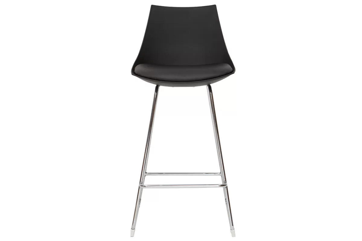 Miliboo Taburetes De Bar-Taburetes de bar modernos negros 65 cm (lote de 2) JUNE